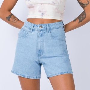 NWT Princess Polly Light Blue Swalla Shorts